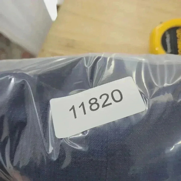 Christian Dior Women's 10 Navy Blazer Rayon Silk Trim Gold Button 28CT - Picture 11 of 11